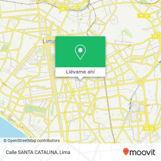 Mapa de Calle SANTA CATALINA