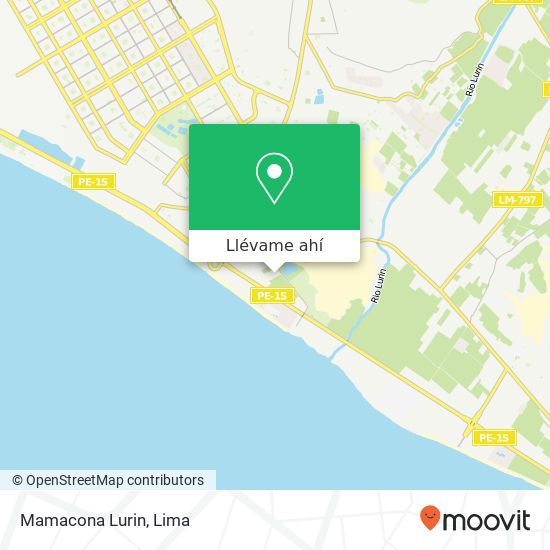 Mapa de Mamacona  Lurin