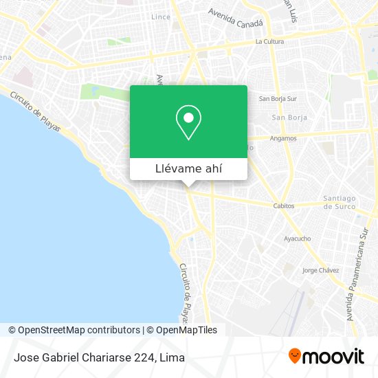 Mapa de Jose Gabriel Chariarse 224
