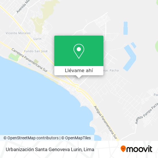 Mapa de Urbanización Santa Genoveva Lurin
