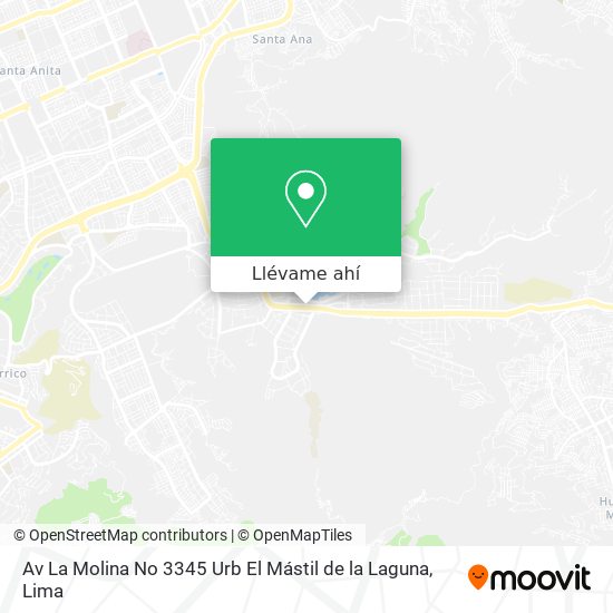 Mapa de Av  La Molina No   3345  Urb  El Mástil de la Laguna