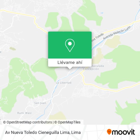 Mapa de Av  Nueva Toledo   Cieneguilla  Lima