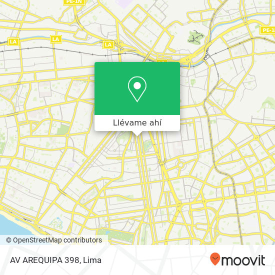 Mapa de AV  AREQUIPA 398