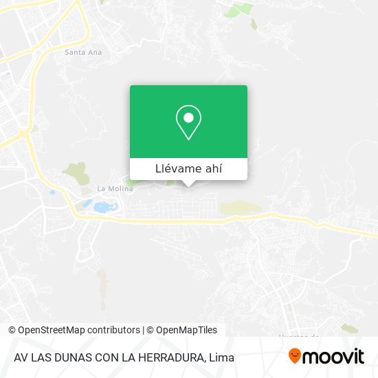Mapa de AV  LAS DUNAS CON LA HERRADURA