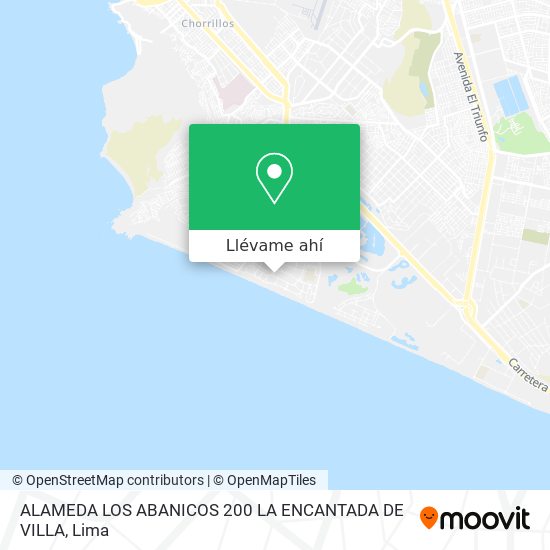 Mapa de ALAMEDA LOS ABANICOS 200 LA ENCANTADA DE VILLA