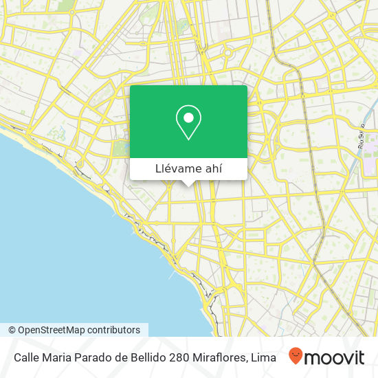 Mapa de Calle Maria Parado de Bellido 280  Miraflores