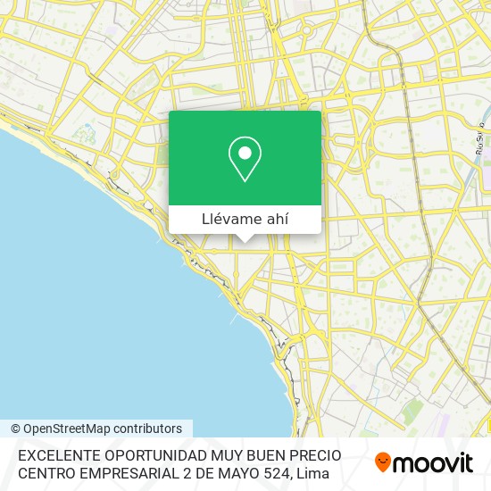 Mapa de EXCELENTE OPORTUNIDAD   MUY BUEN PRECIO   CENTRO EMPRESARIAL 2 DE MAYO 524