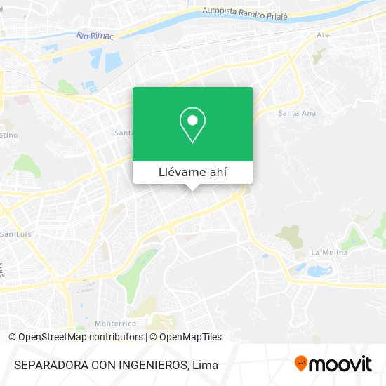 Mapa de SEPARADORA CON INGENIEROS