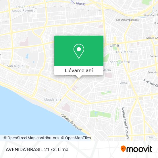 Mapa de AVENIDA BRASIL 2173