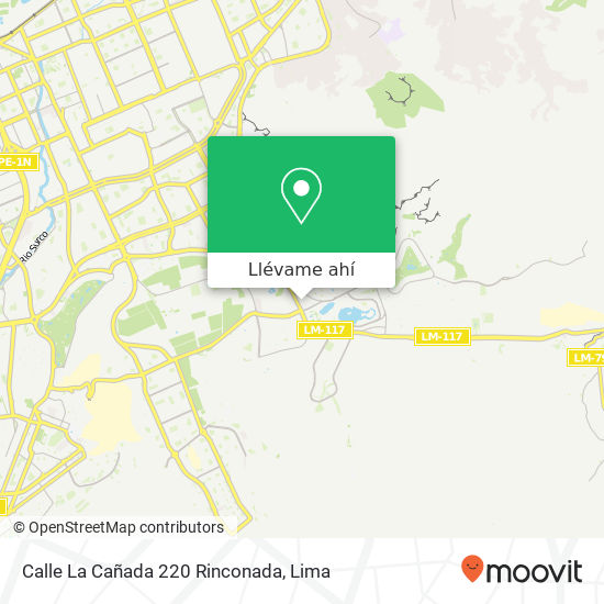 Mapa de Calle La Cañada 220 Rinconada