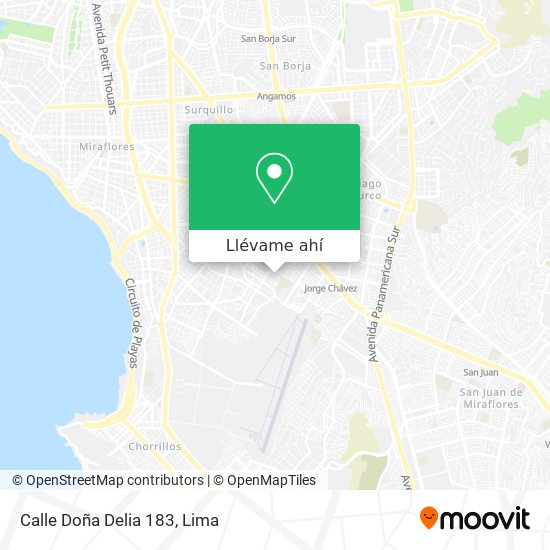 Mapa de Calle  Doña Delia 183