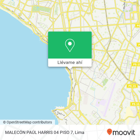 Mapa de MALECÓN PAÚL HARRIS 04 PISO 7