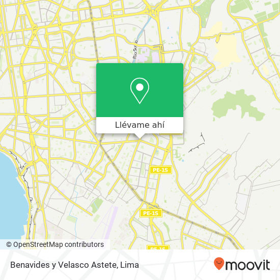 Mapa de Benavides y Velasco Astete