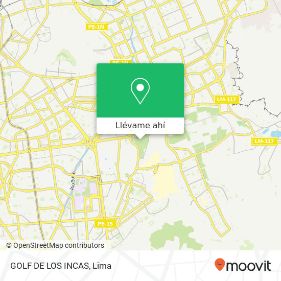 Mapa de GOLF DE LOS INCAS