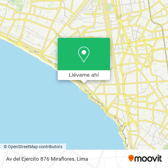 Mapa de Av  del Ejercito 876  Miraflores