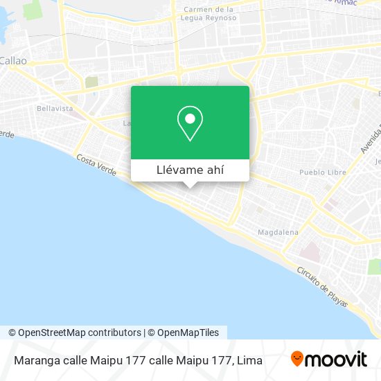 Mapa de Maranga  calle Maipu 177 calle Maipu 177
