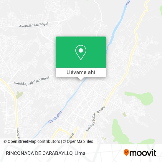 Mapa de RINCONADA DE CARABAYLLO