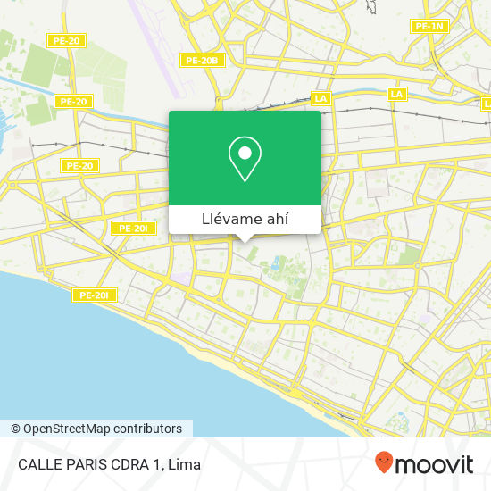 Mapa de CALLE PARIS CDRA 1