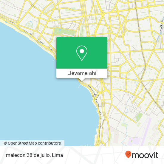 Mapa de malecon 28 de julio