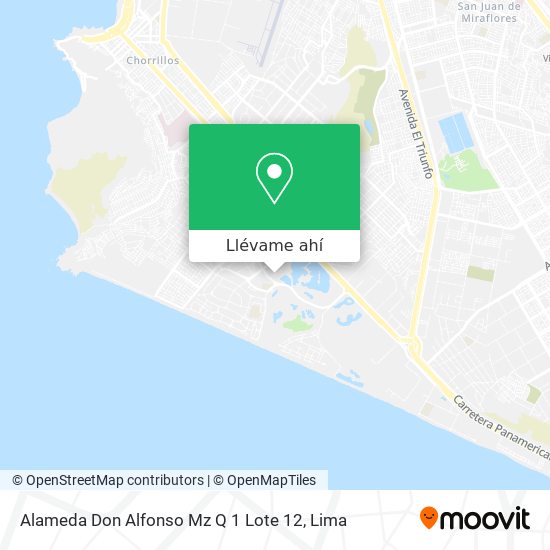 Mapa de Alameda Don Alfonso  Mz Q 1  Lote 12