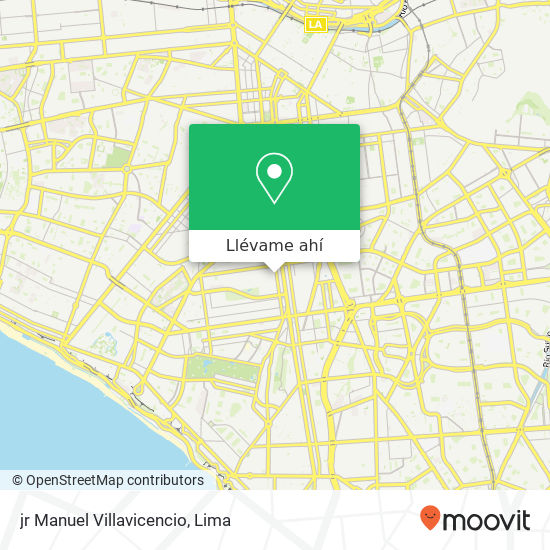 Mapa de jr  Manuel Villavicencio