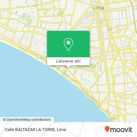 Mapa de Calle BALTAZAR LA TORRE