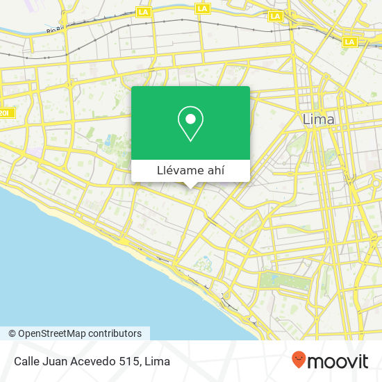 Mapa de Calle Juan Acevedo 515