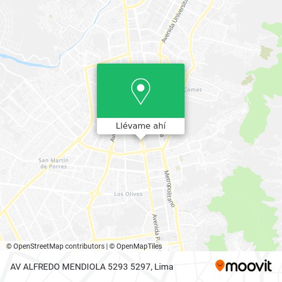 Mapa de AV  ALFREDO MENDIOLA 5293 5297
