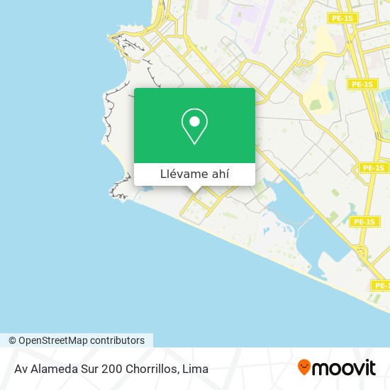 Mapa de Av  Alameda Sur 200 Chorrillos