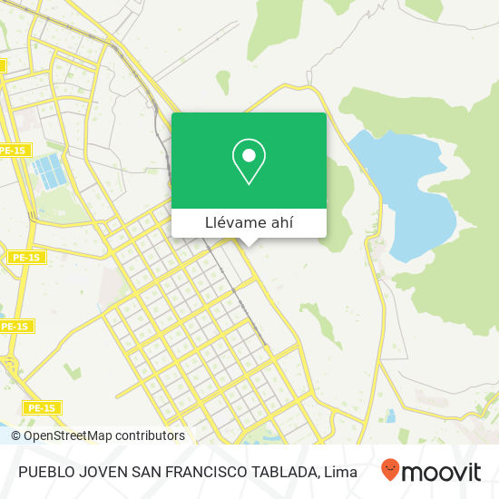 Mapa de PUEBLO JOVEN SAN FRANCISCO TABLADA