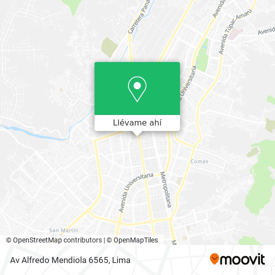 Mapa de Av  Alfredo Mendiola 6565