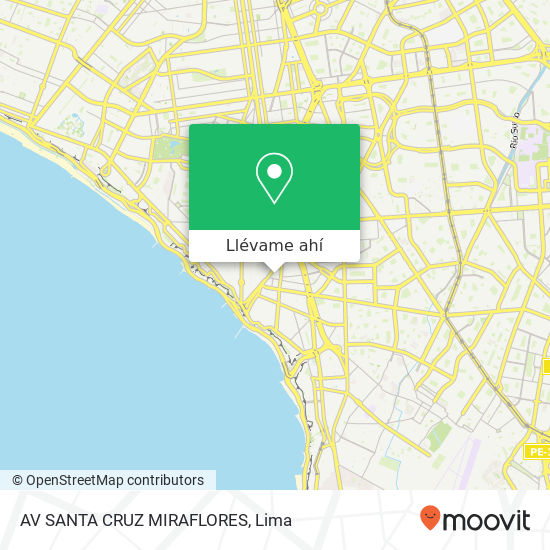 Mapa de AV SANTA CRUZ MIRAFLORES