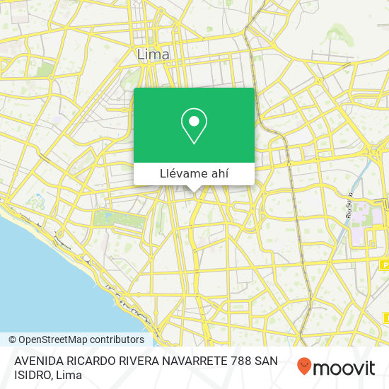 Mapa de AVENIDA RICARDO RIVERA NAVARRETE  788 SAN ISIDRO