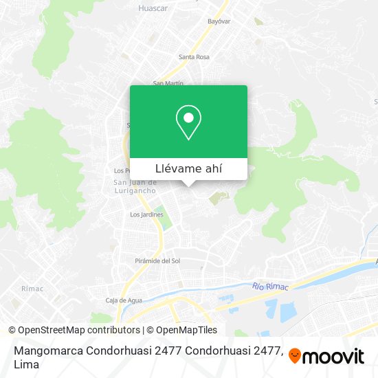 Mapa de Mangomarca  Condorhuasi 2477 Condorhuasi 2477
