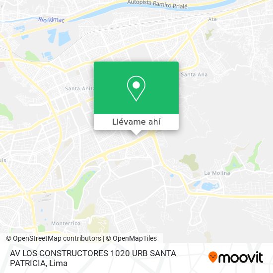 Mapa de AV LOS CONSTRUCTORES 1020 URB SANTA PATRICIA