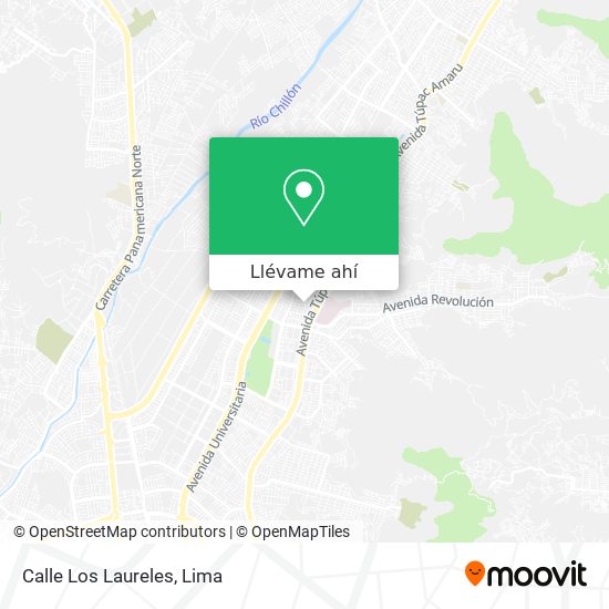 Mapa de Calle Los Laureles