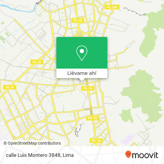 Mapa de calle Luis Montero 3848