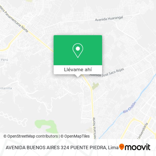 Mapa de AVENIDA BUENOS AIRES 324 PUENTE PIEDRA