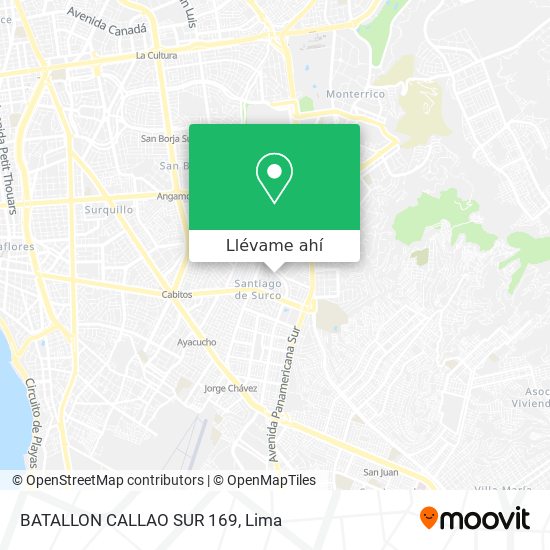 Mapa de BATALLON CALLAO SUR 169