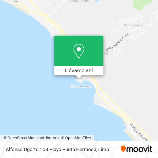 Mapa de Alfonso Ugarte 158  Playa  Punta Hermosa