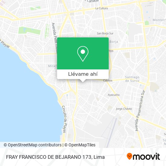 Mapa de FRAY FRANCISCO DE BEJARANO 173