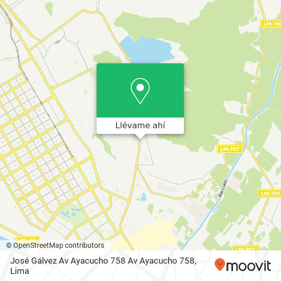 Mapa de José Gálvez  Av Ayacucho 758 Av Ayacucho 758