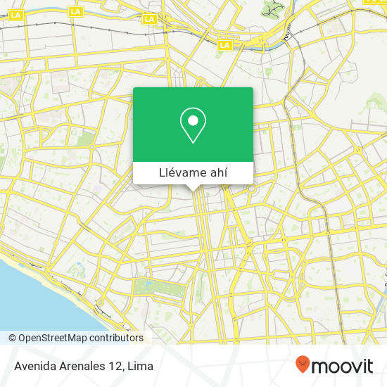 Mapa de Avenida Arenales 12