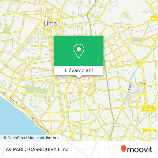 Mapa de AV PABLO CARRIQUIRY