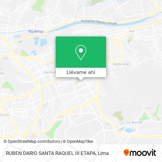 Mapa de RUBEN DARIO SANTA RAQUEL III ETAPA