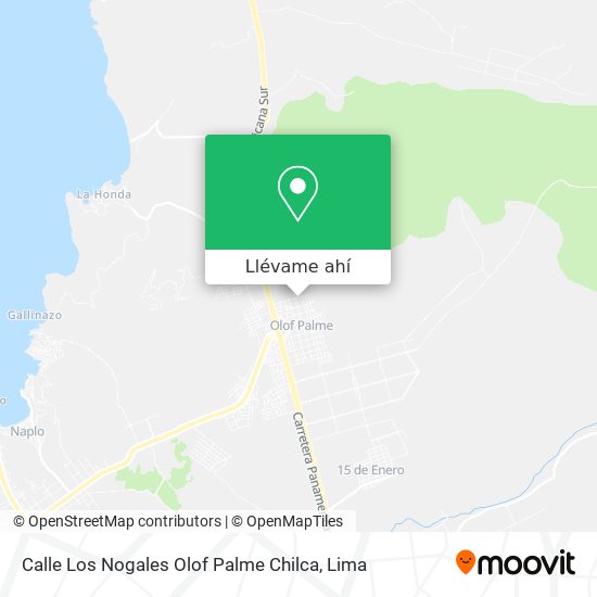 Mapa de Calle Los Nogales   Olof Palme Chilca
