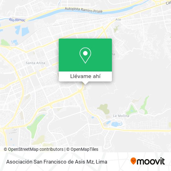 Mapa de Asociación San Francisco de Asis  Mz