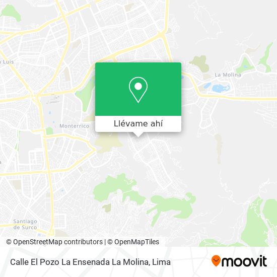 Mapa de Calle El Pozo  La Ensenada  La Molina