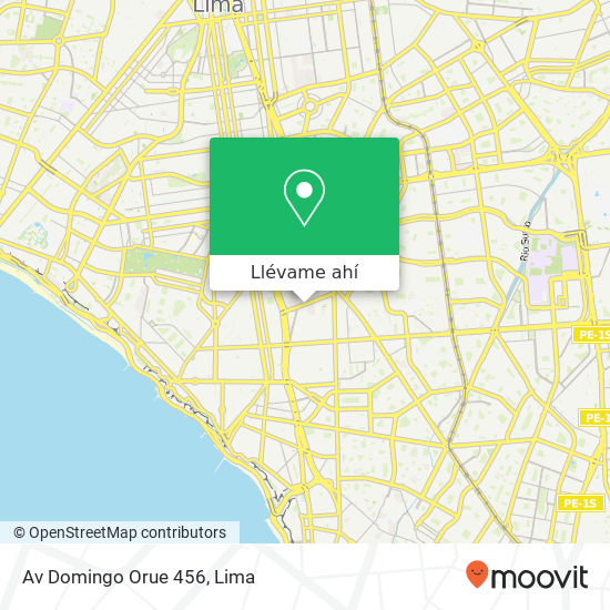 Mapa de Av  Domingo Orue 456