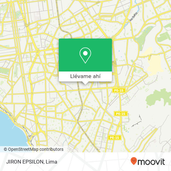 Mapa de JIRON EPSILON